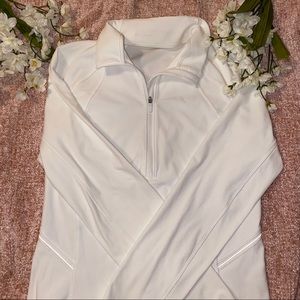 White Lululemon Quarter Zip Jacket